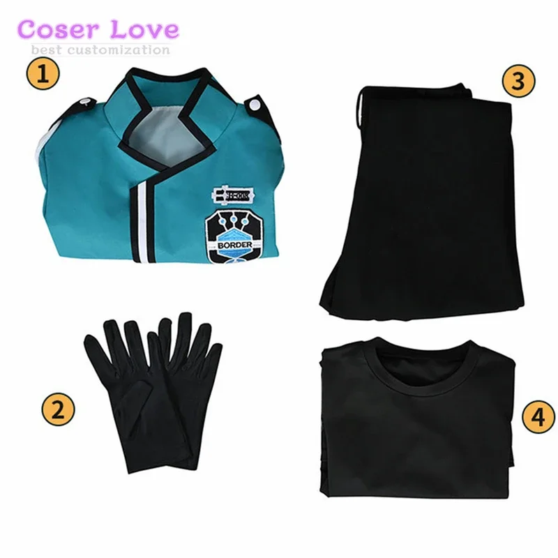 Аниме World Trigger Hyuse Amateurs Chika Kuga Yuma Mikumo Osamu Хэллоуин Косплей Костюм