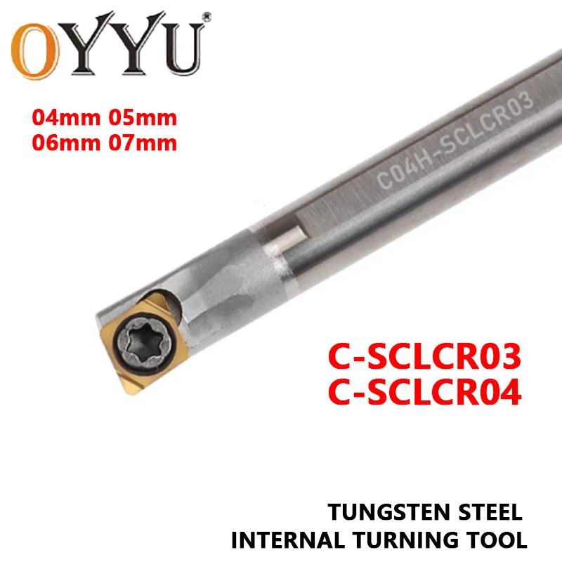 

SCLCR SCLCR03 CNC Internal Turning Tool C04H/C05H/C06J/C07K-SCLCR03 SCLCR04 Tungsten Steel Cutter Lathe Tool Machine Shank Bar