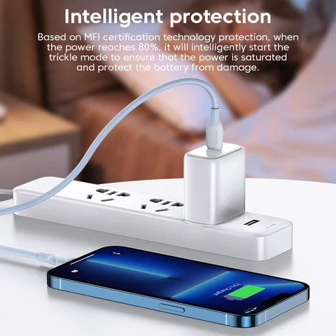 KUULAA Кабель MFi Lightning для iPhone 14 13 12 11 Pro XS Max X PD30W Быстрая зарядка USB C для iPhone 8 7 6 s Plus Шнур для зарядки