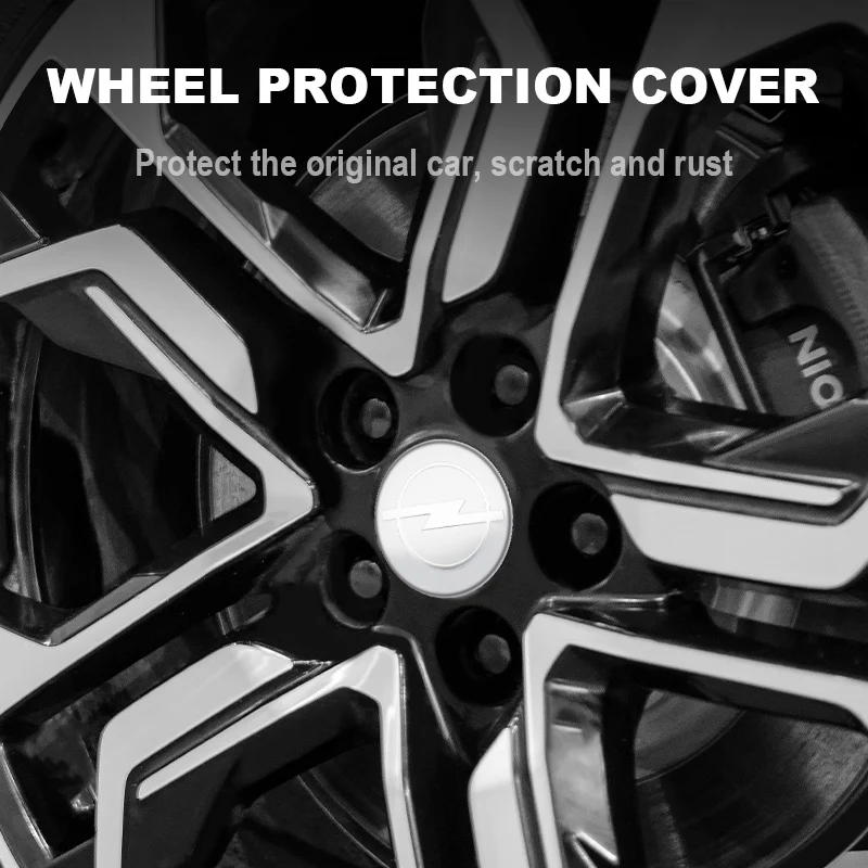 Фото 4 шт. 56 мм 60 мм накладки на центр ступицы колеса для Opel Astra, Grandland, Corsa, Mokka, Frontera, Insignia, Zafira, аксессуар для декоративной оклейки дисков. №5
