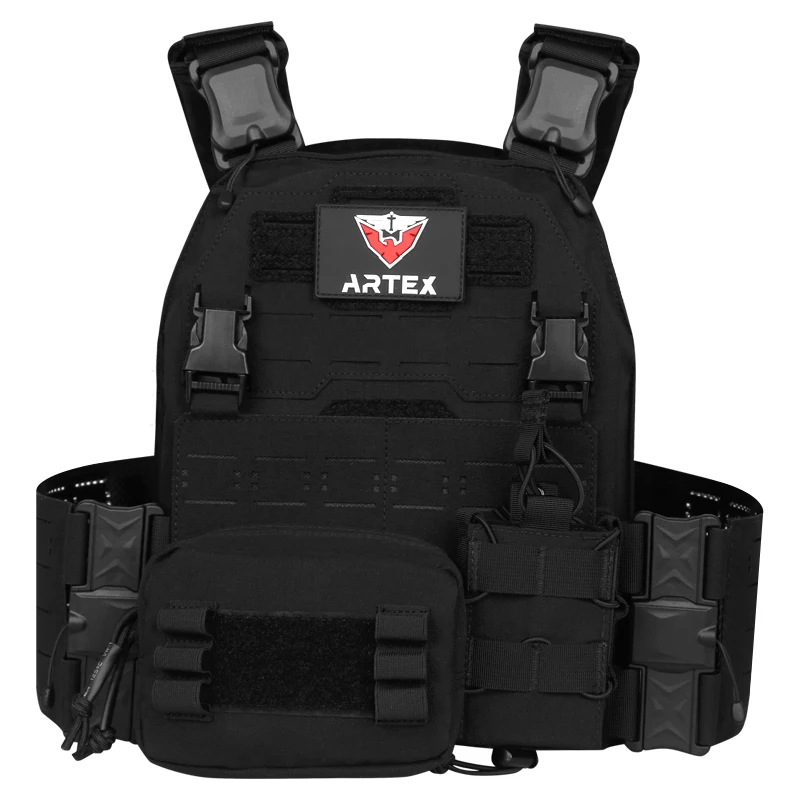 Фото Велосипедный жилет ARTEX 8310 для активного отдыха, жилет в стиле MOLLE с быстросъемной конструкцией, лазерной резкой и отделениями для хранения снаряжения для велоспорта. №2
