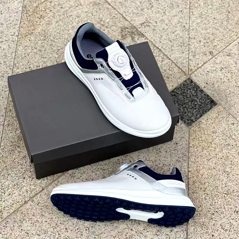 Men's Golf Shoes BOA Knob Non Slip Sole Shock Absorbing Waterproof Brand High Grade Fashion Comfortable Light Golf Men's Shoes