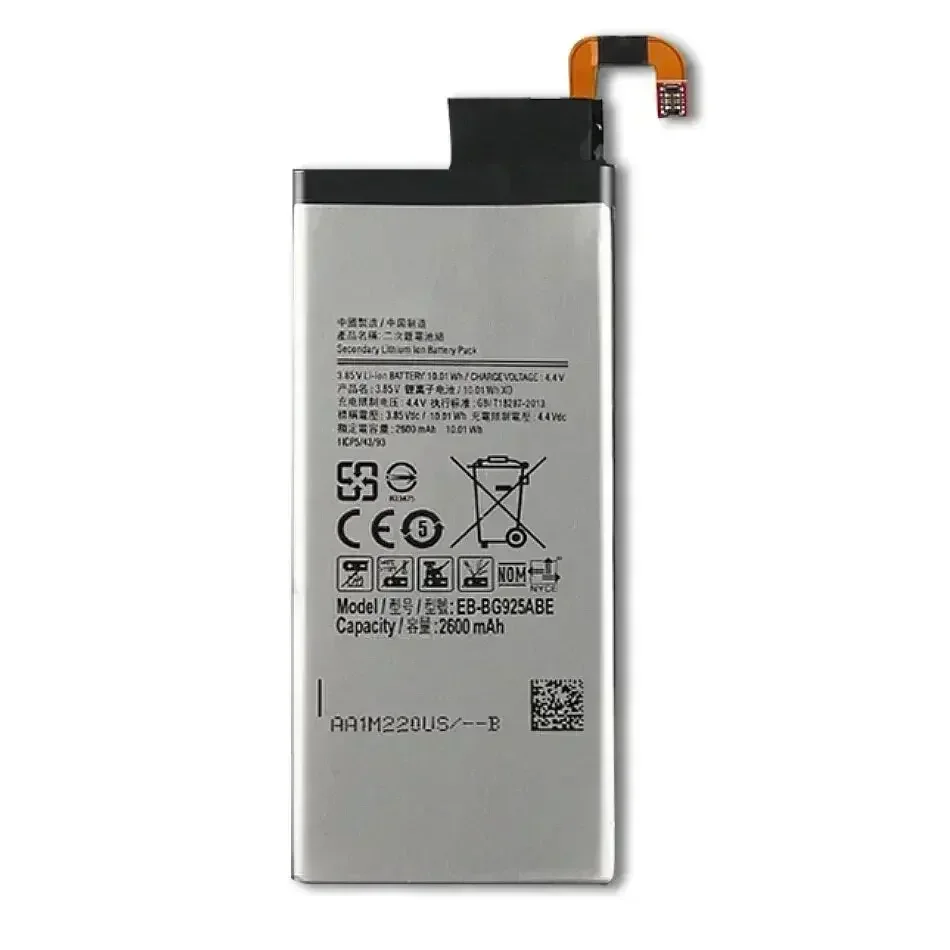 Аккумуляторы для мобильных телефонов EB-BG925ABA 2600 мАч Samsung GALAXY S6 Edge G9250 SM-G925l G925F G925L G925K
