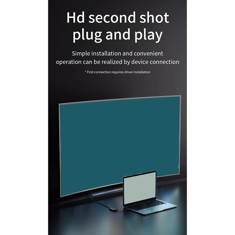 Преобразователь Type-C USB3.0 в Dual-совместимый преобразователь 1080P 60 Гц HD для