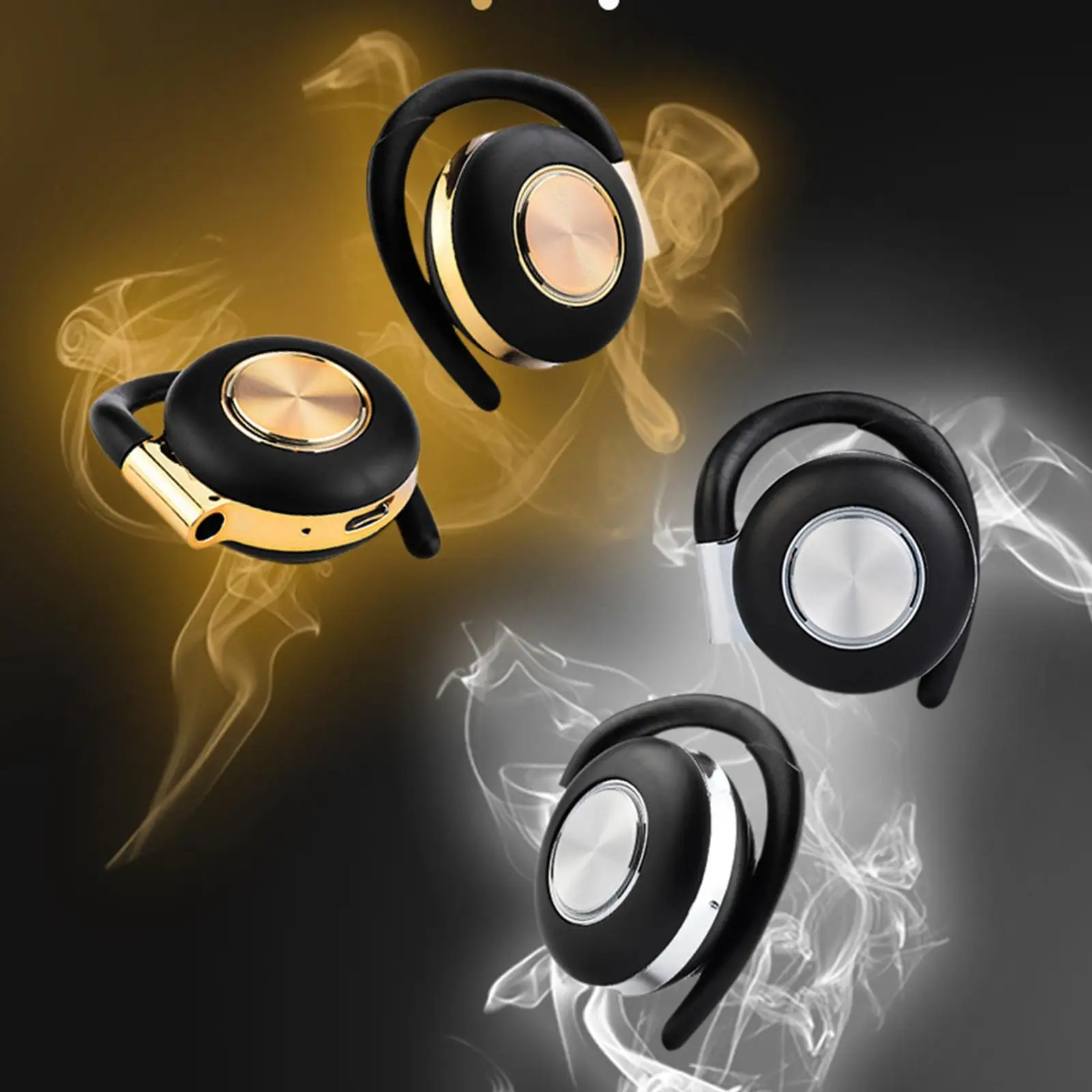 

Earphones Sweat Proof IPX4 Waterproof Ear-Hanging V5 5.0 Wireless Earbuds Headphones for Running Sports Workout Outdoor Yoga