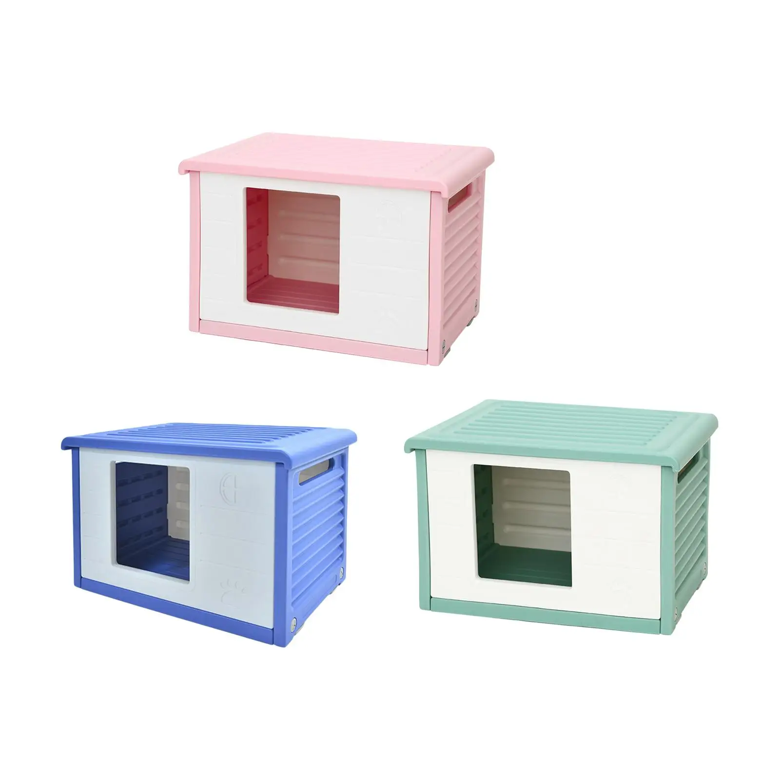 

Stray Cats Shelter Pet Supplies Raised Floor Habitats Furniture Portable Kennel for Outdoor Small Dogs Puppy Kitten Cats Indoor