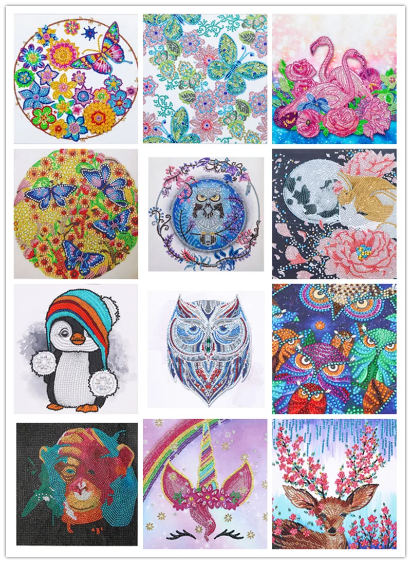 Набор для алмазной живописи 5D мозаика в виде животных сделай сам Сова Бабочка