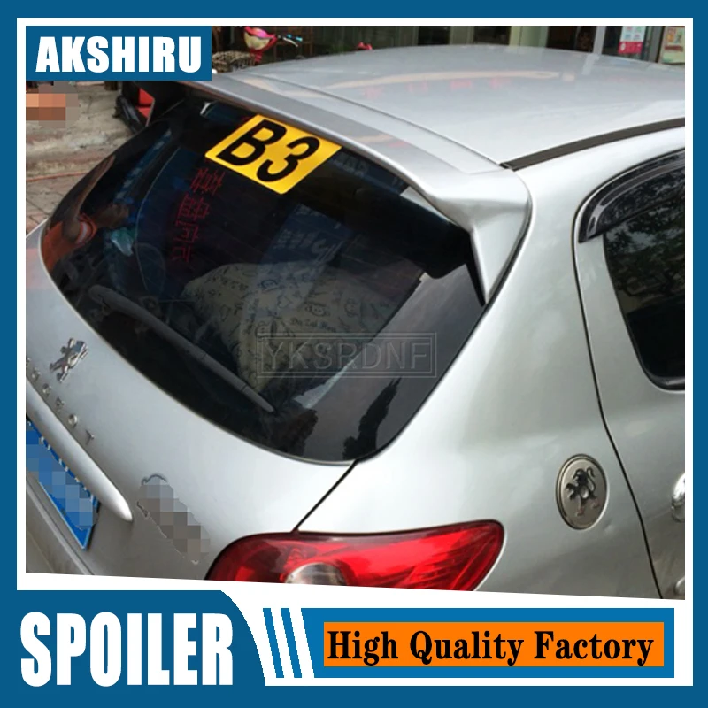 

Спойлер для Peugeot 206 207 2008-2011, высококачественный материал ABS, праймер для заднего крыла автомобиля, задний спойлер