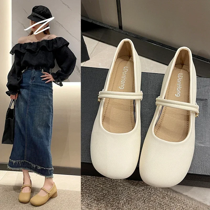 

Женские кожаные туфли, Белые Повседневные Дышащие Мягкие туфли больших размеров с перфорацией, весна-лето 2023