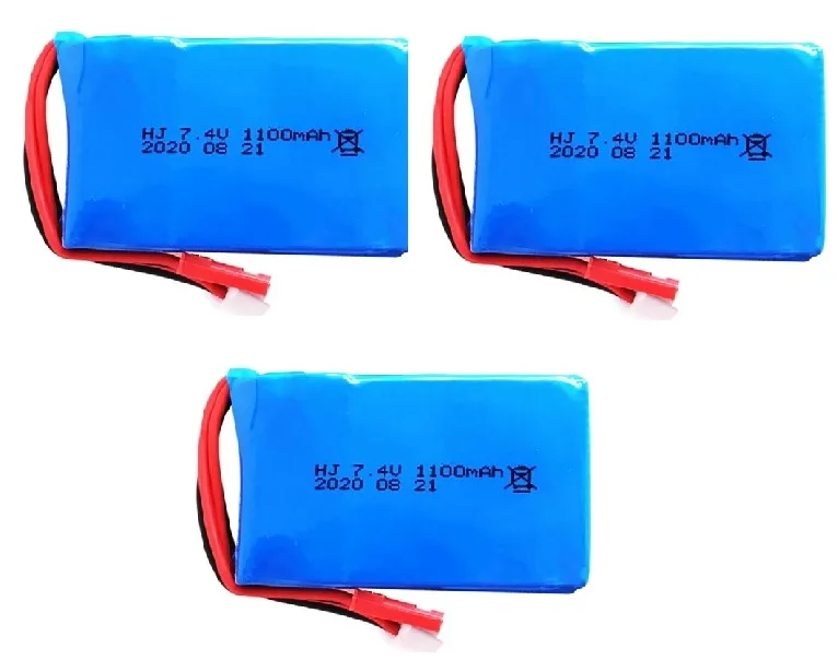 Литий-Полимерный Аккумулятор 7,4 в 1100 мАч для MJXRC X600 U829A U829X X600 F46 X601H JXD391 FT007, литий-полимерный аккумулятор 7,4 В для игрушек с дистанционным управлением