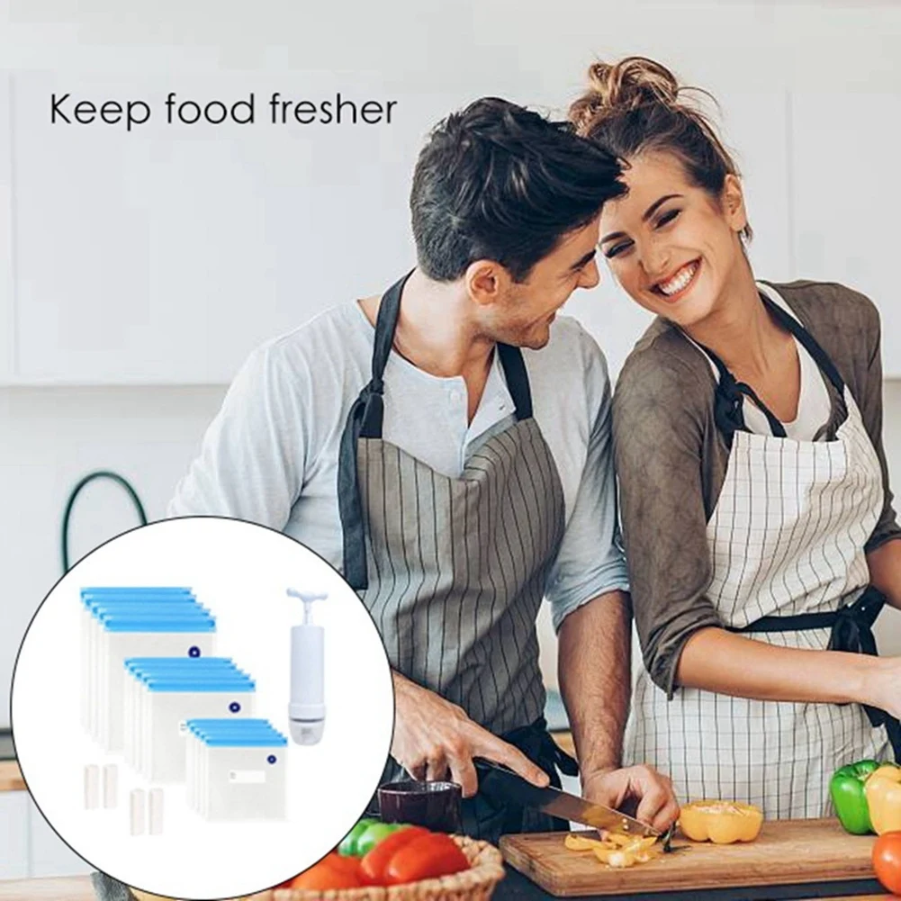 Пакеты Sous Vide 20 упаковок многоразовая электрическая вакуумная плита для хранения