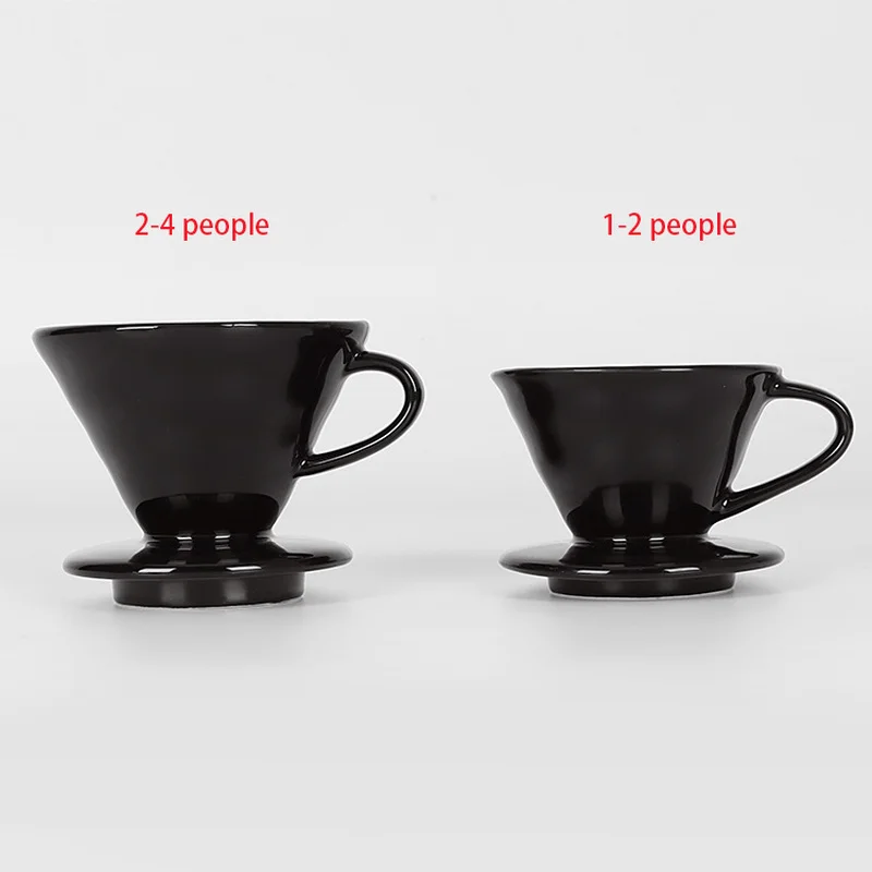 Кофейный фильтр V60 керамический с узором в виде спирали одно отверстие