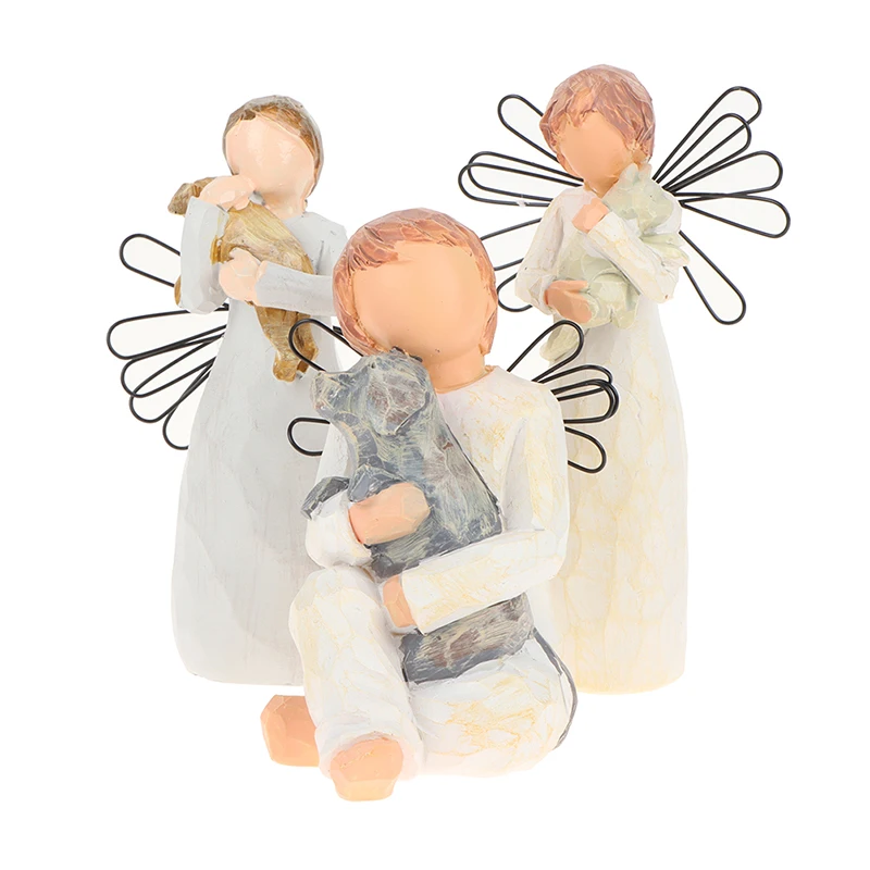 

Ангел орнамент дружба мир любовь ручная роспись скульптура Смола Украшение рукоделие высокое качество тренд ручной работы полимерные прин...