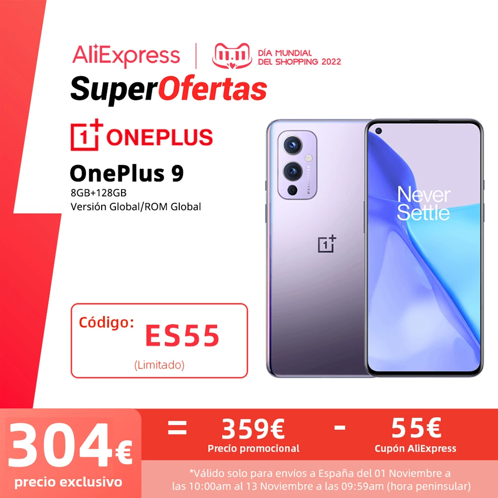 Najtaniej OnePlus 9 5G Telefon Komórkowy Global ROM 8GB 12GB RAM 128GB 256GB ROM Snapdragon 888 5G Komórka 6.55'' 120Hz AMOLED Display