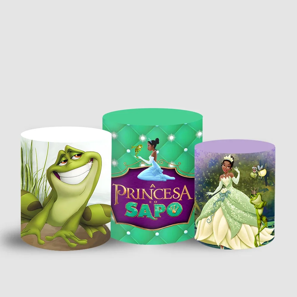 Принцесса Тиана с лягушкой круглый фон чехол для детского душа фотография день