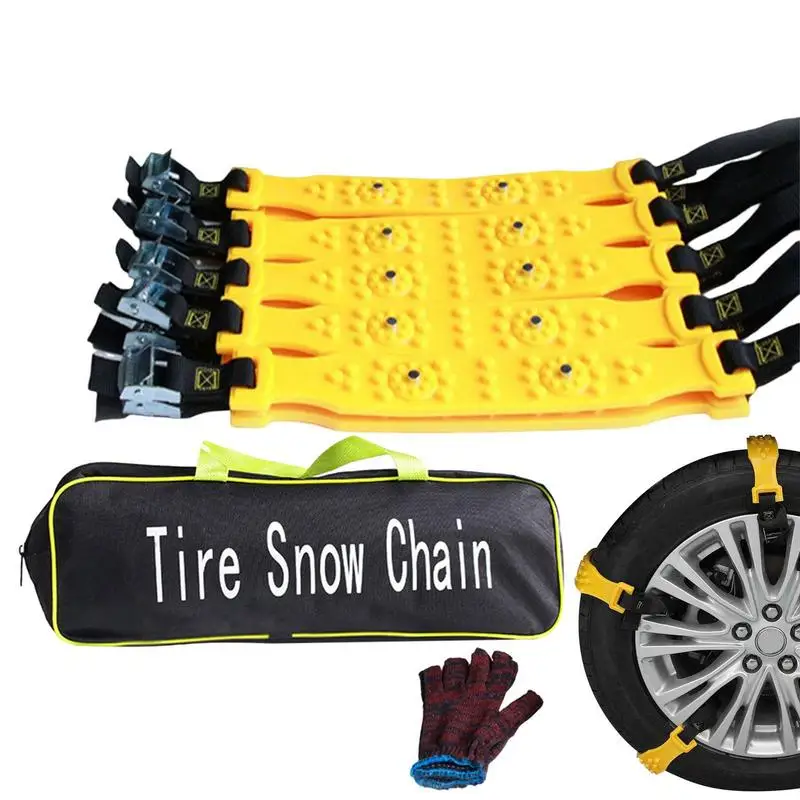 

Car Snow Chains 10PCS Anti Skid Chains For Tires Thickening Car Mud Snow Chains Strong Durable All Season Pick Up Patterned Tire