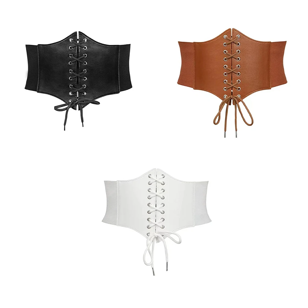 

2/3 Leather Bondage Suit Ultimate Waist Closure For Women Preferred Is Soft And Breathable Thick Belt black 73cm