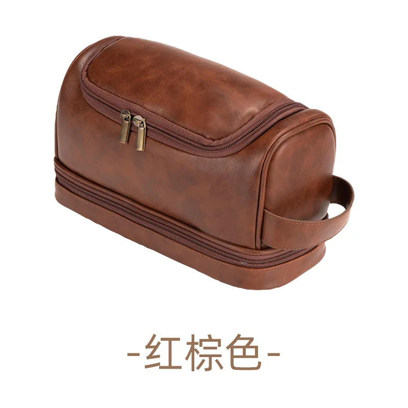 

Spot business simple nylon cosmetic storage bag convenient male unisex wash bag with hook portable cosmetic bag