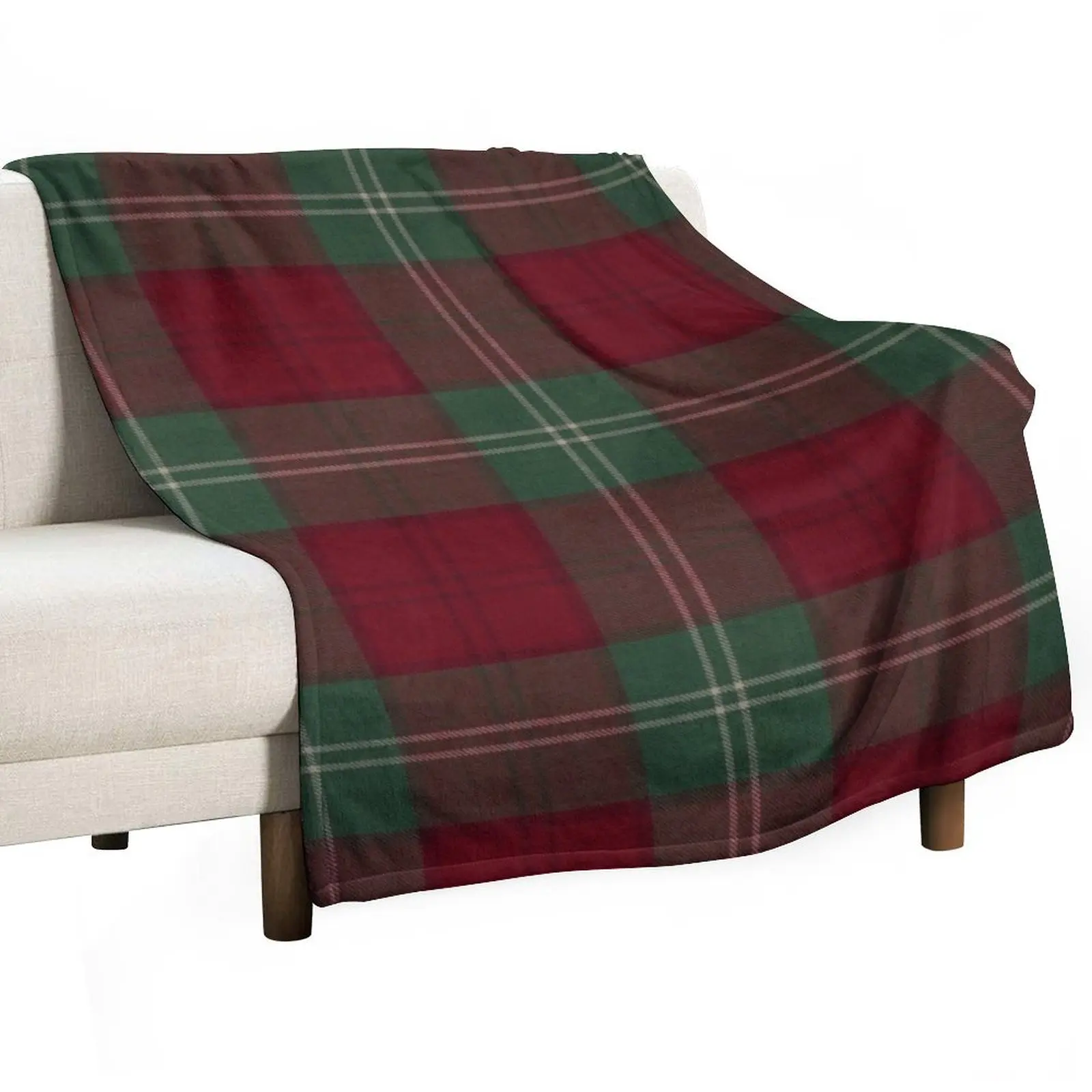 Фото Плед Lennox Scottish Tartan для диванов, фланелевый плед в клетку для дивана №3