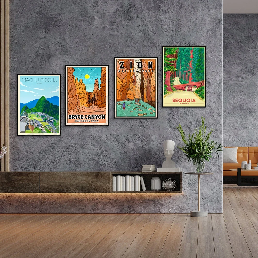 Цион Брайс-Каньон Национальный парк Acadia Sequoia Макуу Пикчу Перу туристический