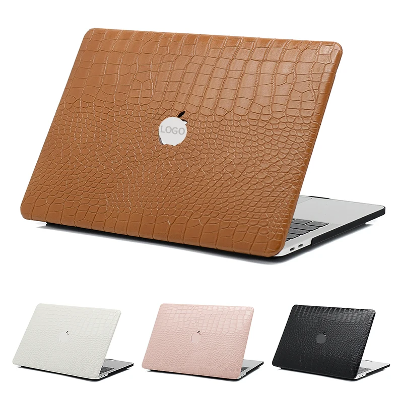 

Crocodile Leather Laptop Case For MacBook Air 13.3 Hard Cover M2 M1 Protective Cover A2442 14 Pro Notebook PU Sticker Shell Skin