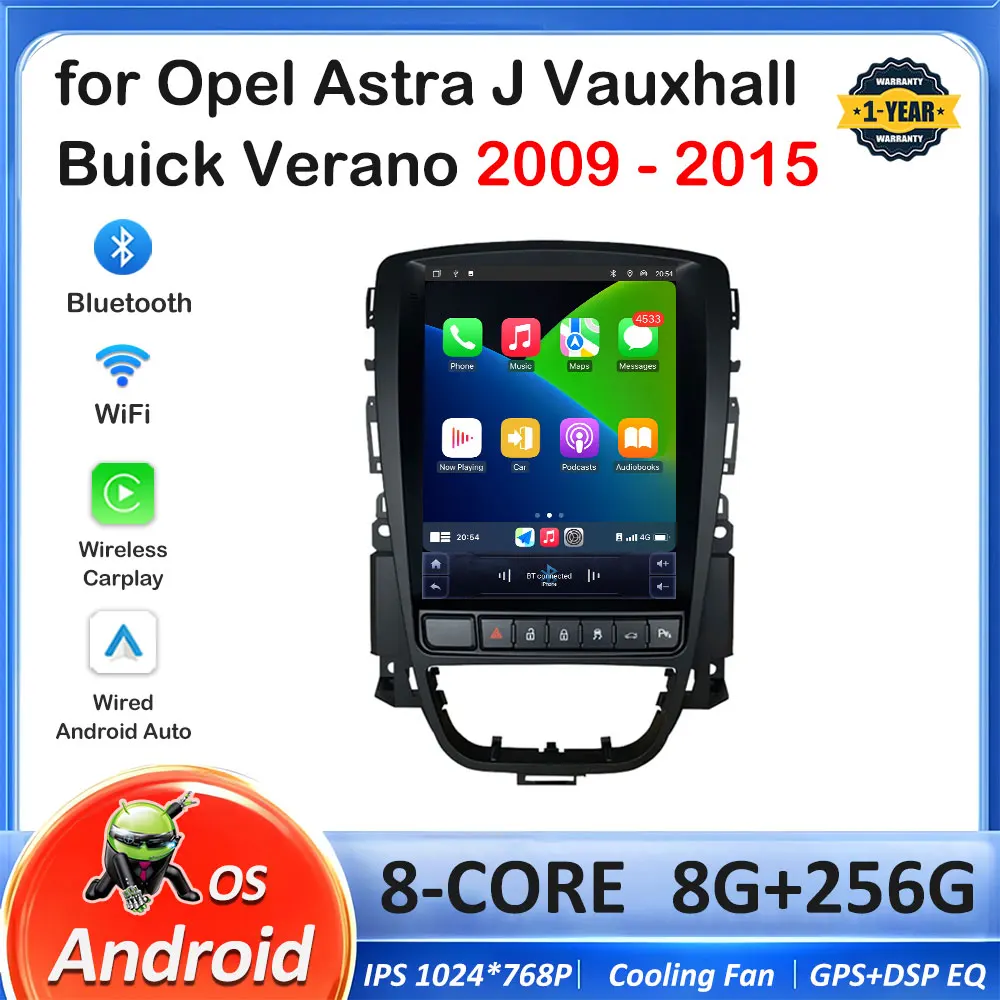 DSP стерео Bluetooth для Opel Astra J Vauxhall Buick Verano 2009 2010 2011 2012 2013-2015 сенсорный экран