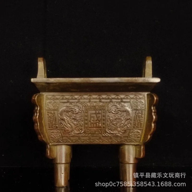 Антикварная оптовая продажа антикварная печь Sifang Baoding Dingsheng Qianqiu Jiulongding одно слово