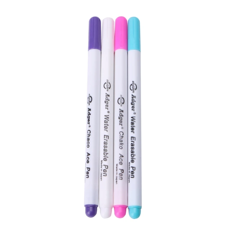 

4X Water Erasable Pen Embroidery Cross Stitch Grommet Ink Fabric Marker Washable 2022 New