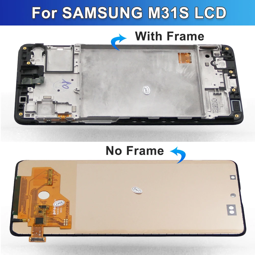 6 5 ''M31S экран с рамкой для Samsung Galaxy M31s SM-M317F M317F/DS ЖК-дисплей сенсорный