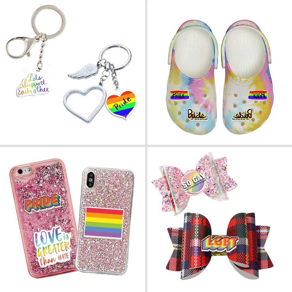 

Custom Planar Resin for DIY Phone Decorations Kawaii Rainbow Flat Back Resin 10pcs/30pcs