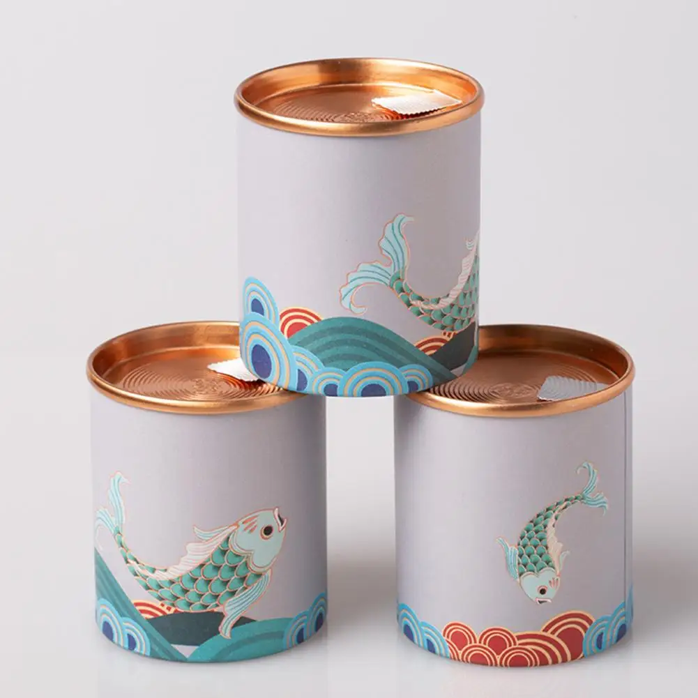 Бумажная банка для хранения чая удобная из нержавеющей стали упаковки на