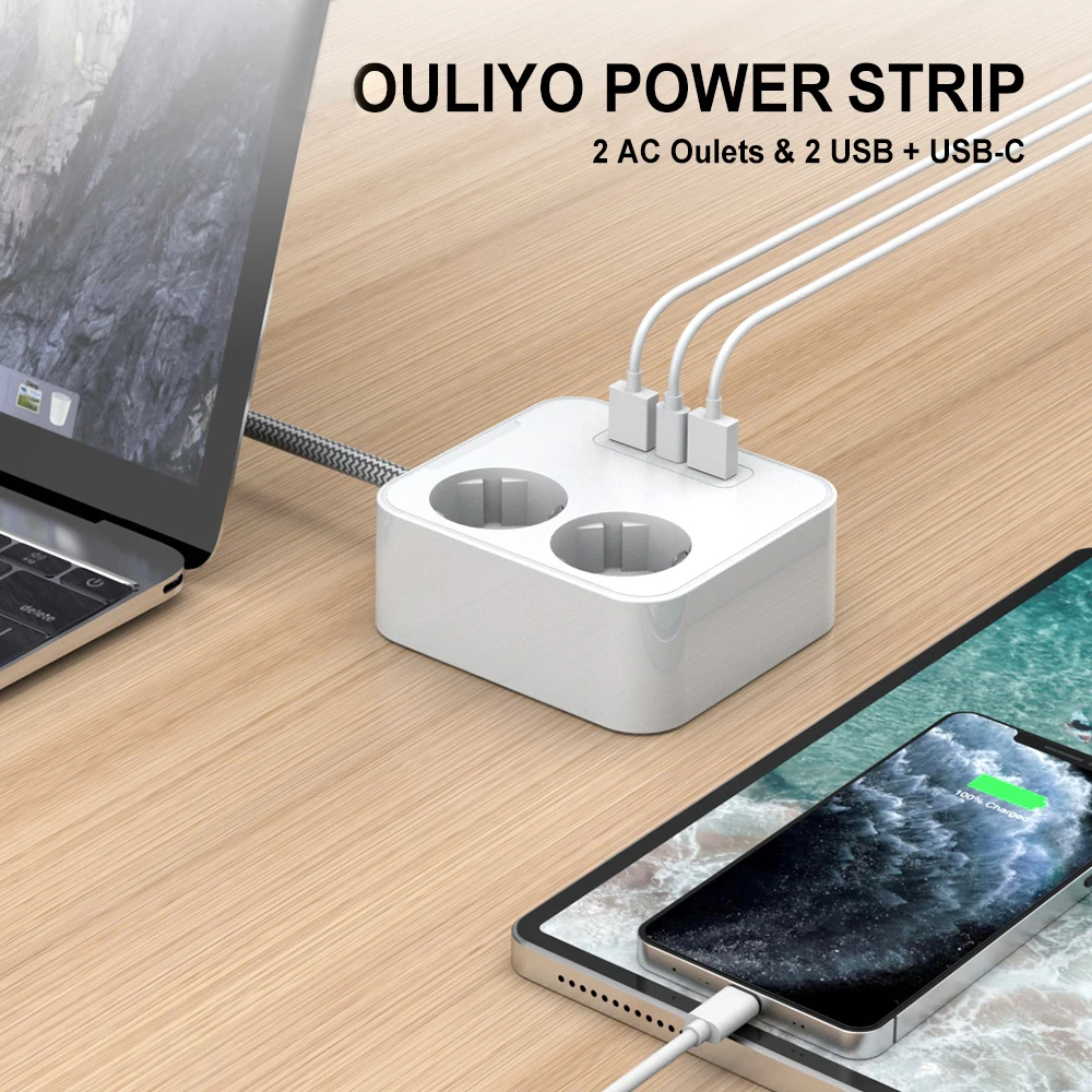 Сетевой удлинитель с удлинителем и портами USB Type-C | Электроника