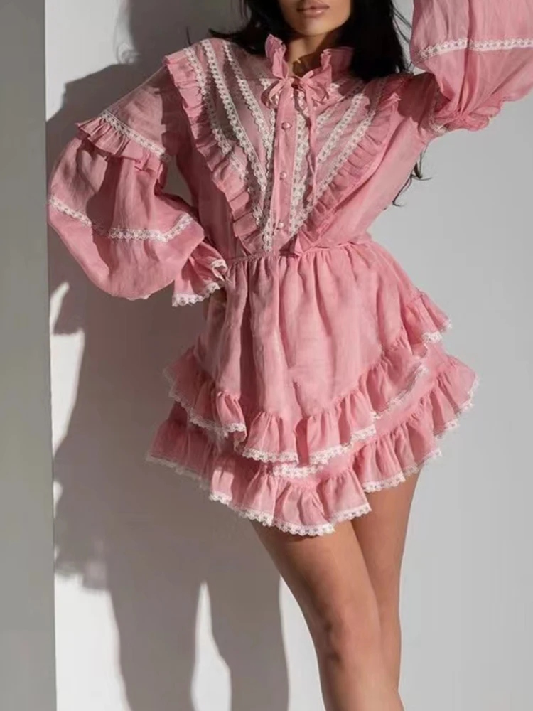 Женский комплект из двух предметов VGH Однотонная рубашка со стоячим воротником и