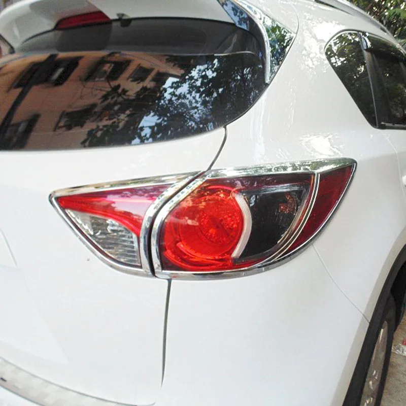 

Car Body ABS Chrome Cover Trim Back Rear Tail Light Lamp Frame Sticker For Mazda Cx-5 Cx5 2015 2016
