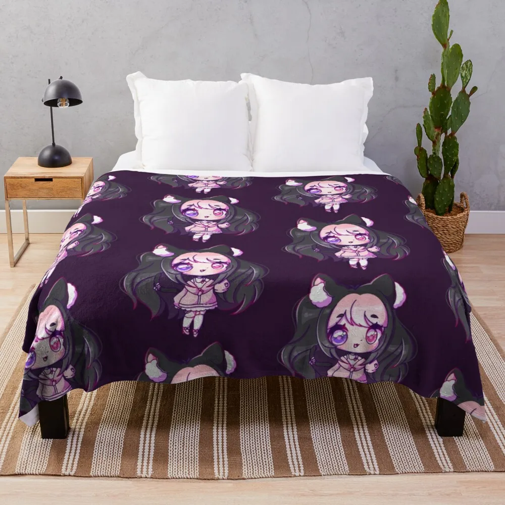

Couch Soft Blanket Fashion Bedding Set Pom Pom Blanket Strawb Chibi Throw Blankets