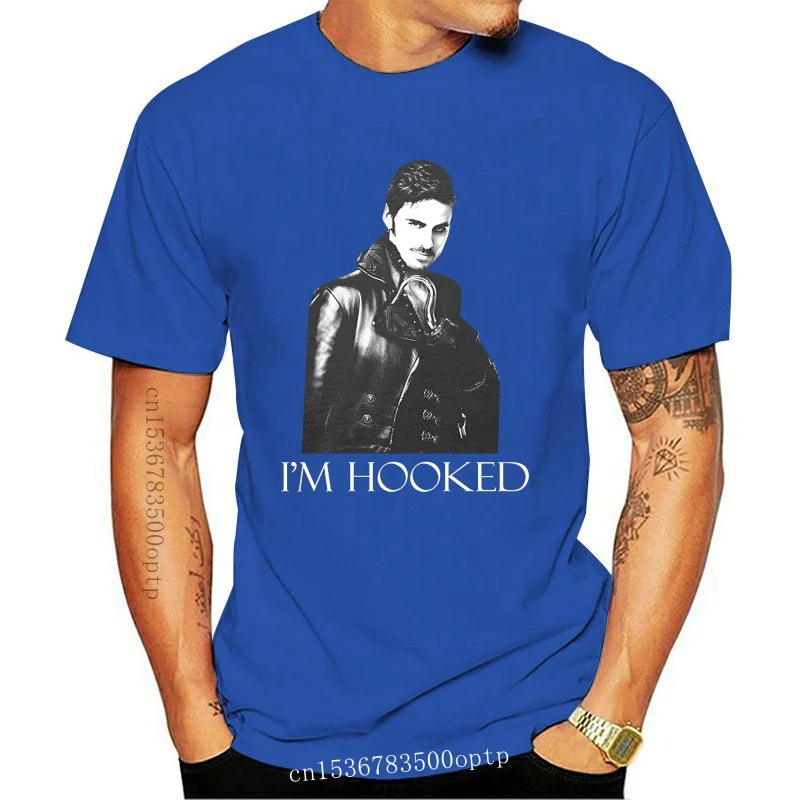 

2022 забавная Мужская футболка, белая футболка, черная футболка Once Upon A Time I'm крючок капитан крючок, Мужская футболка Wo