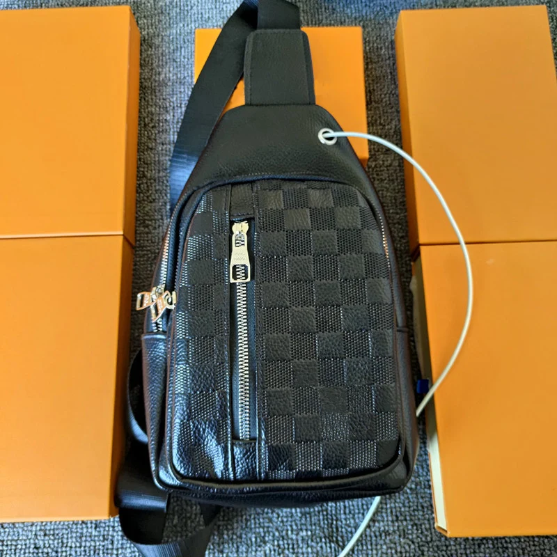 

New fashion plaid wallet, functional chest bag, luxury wallet chest bag, factory direct sales, 12 hours delivery