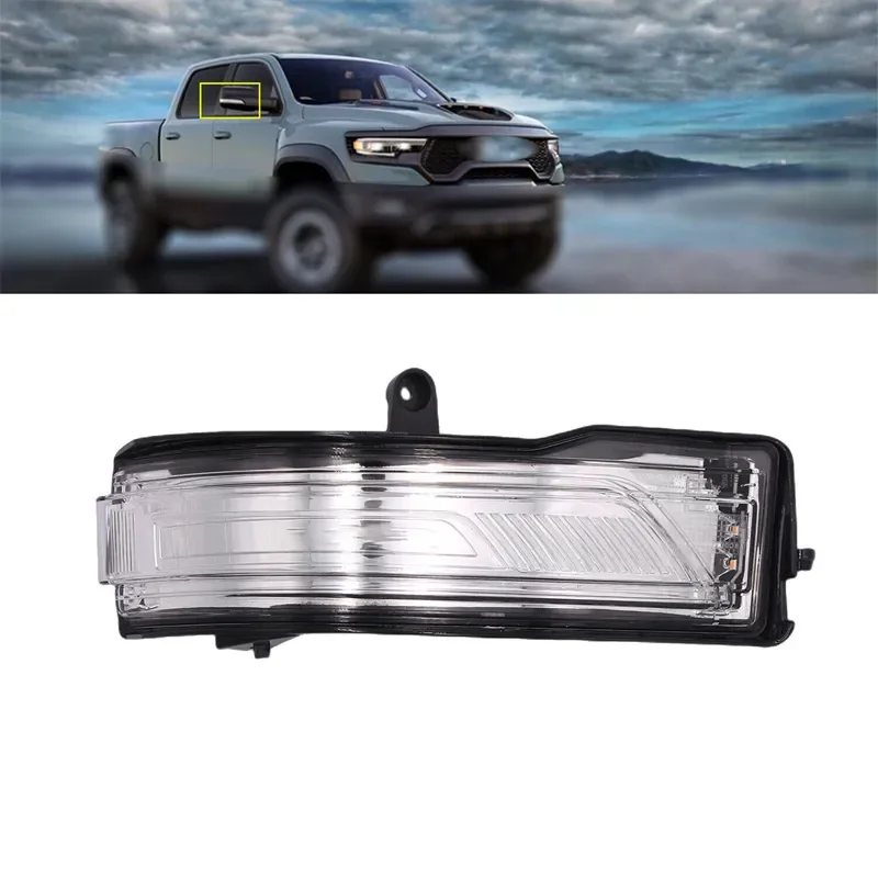 

Smoked LED Wing Mirror Light Turn Signals For Dodge RAM 1500 DT 2019-2022 68402096AA Auto Replacement Parts