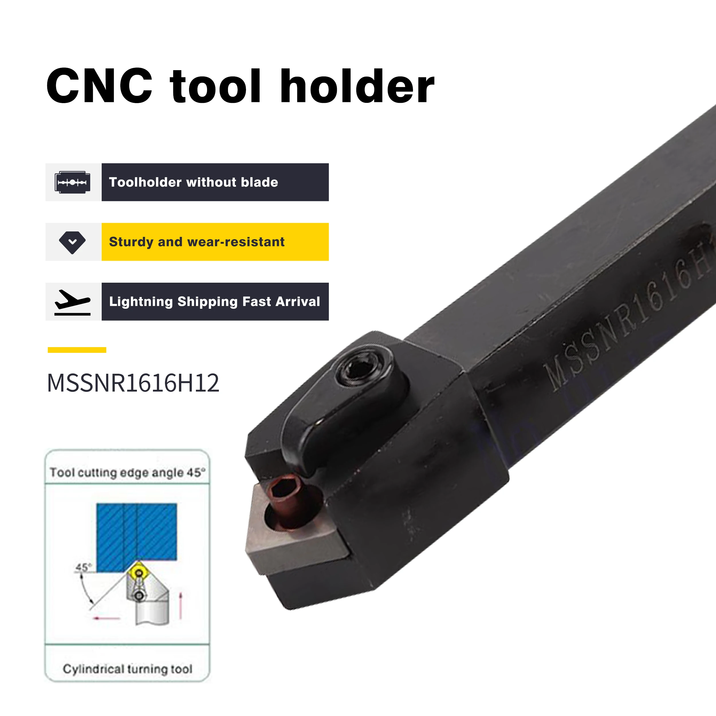 1 шт. поворотный держатель MSSNR1616H12 MSSNR2020K12 MSSNR2525M12 токарный инструмент с ЧПУ 16 мм 20 25