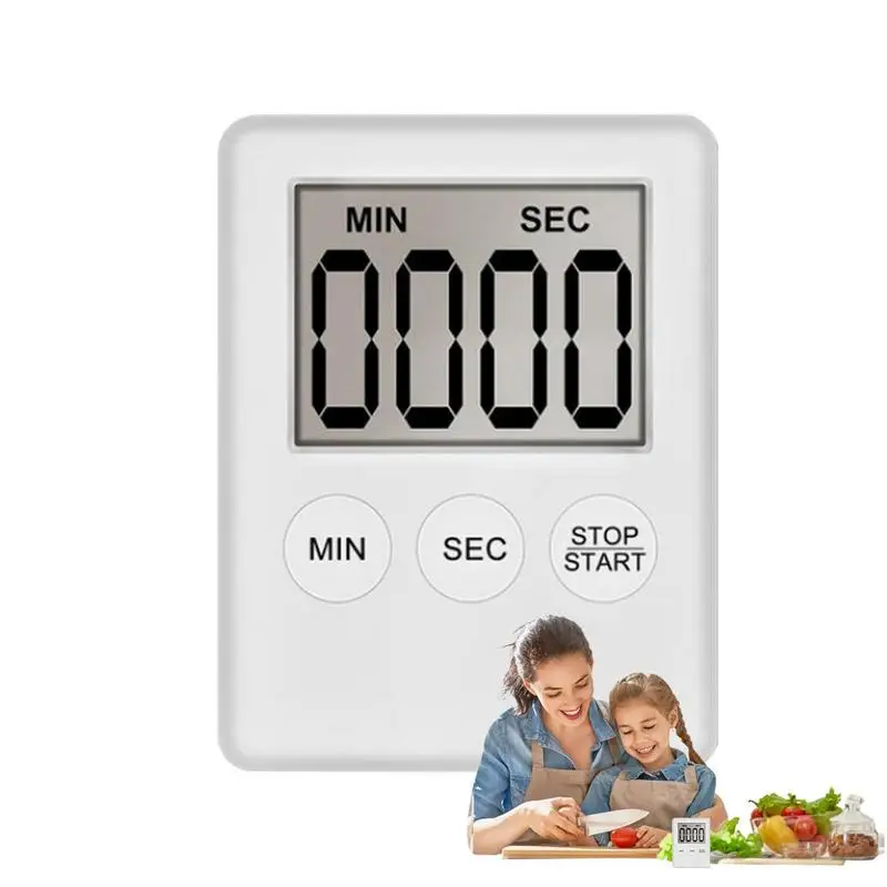 

Цифровой таймер обратного отсчета, магнитный Таймер обратного отсчета с функцией памяти, портативный звуковой сигнал, тревожный светодиод...