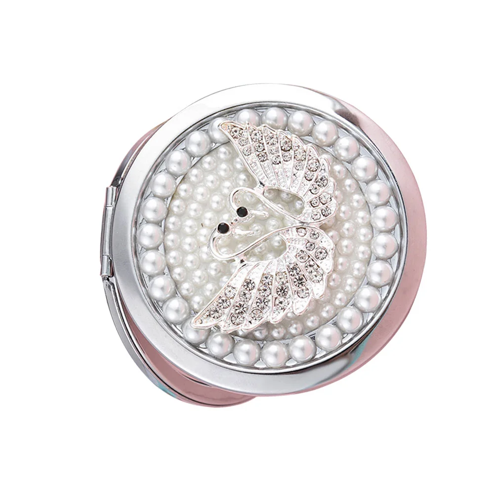 

Two-sided Makeup Mirror Foldable Mirror Metal Craft Travel Makeup Mirror