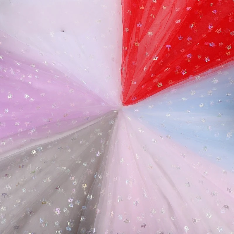 Новая Радужная Корона сетчатая ткань декоративная Подарочная коробка Бабочка