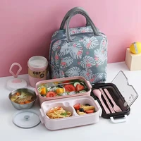 3layers microwae heating lunch container food storage box lunch box bento box for school kids office worker
