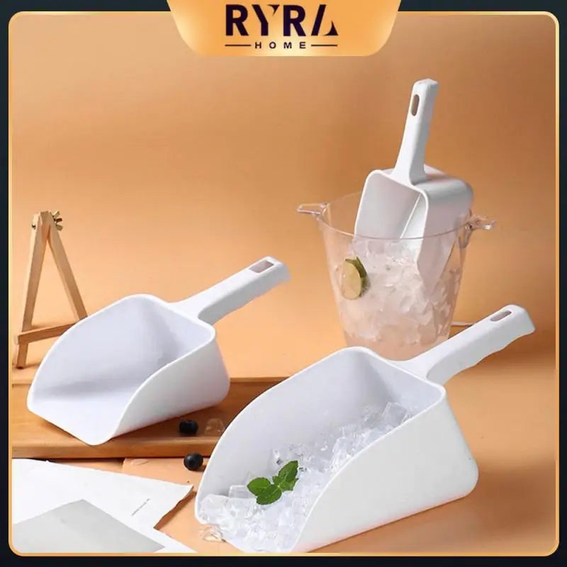 

Thickened Ice Scooper Shovel White Beans Scoops Rice Flour Candy Scoop Milk Tea Shop Ice Maker Kitchen Accessories Large Abs
