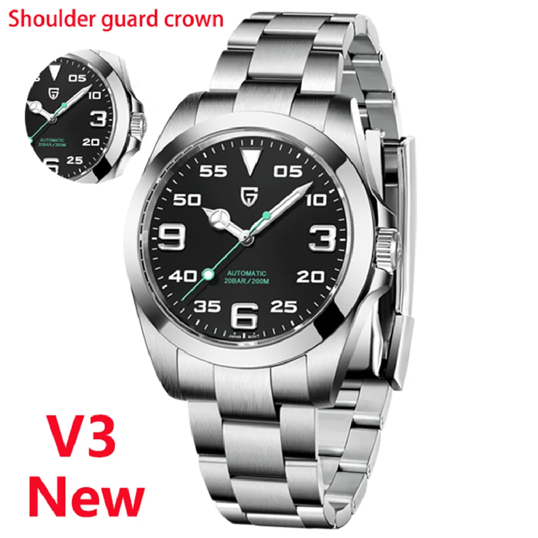 

Часы наручные PAGANI DESIGN V3 Мужские автоматические, механические Роскошные водонепроницаемые спортивные из нержавеющей стали с сапфировым сте...