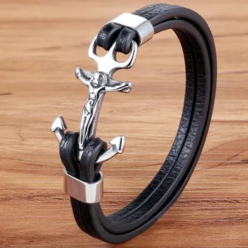 Multi-layers Leather Bracelet - Religions Bangle 1