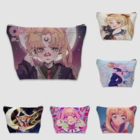 kawaii girl cosmetic bag japanese anime makeup organizer women toiletry pouch casual new arrival zipper pencil beauty cases gift