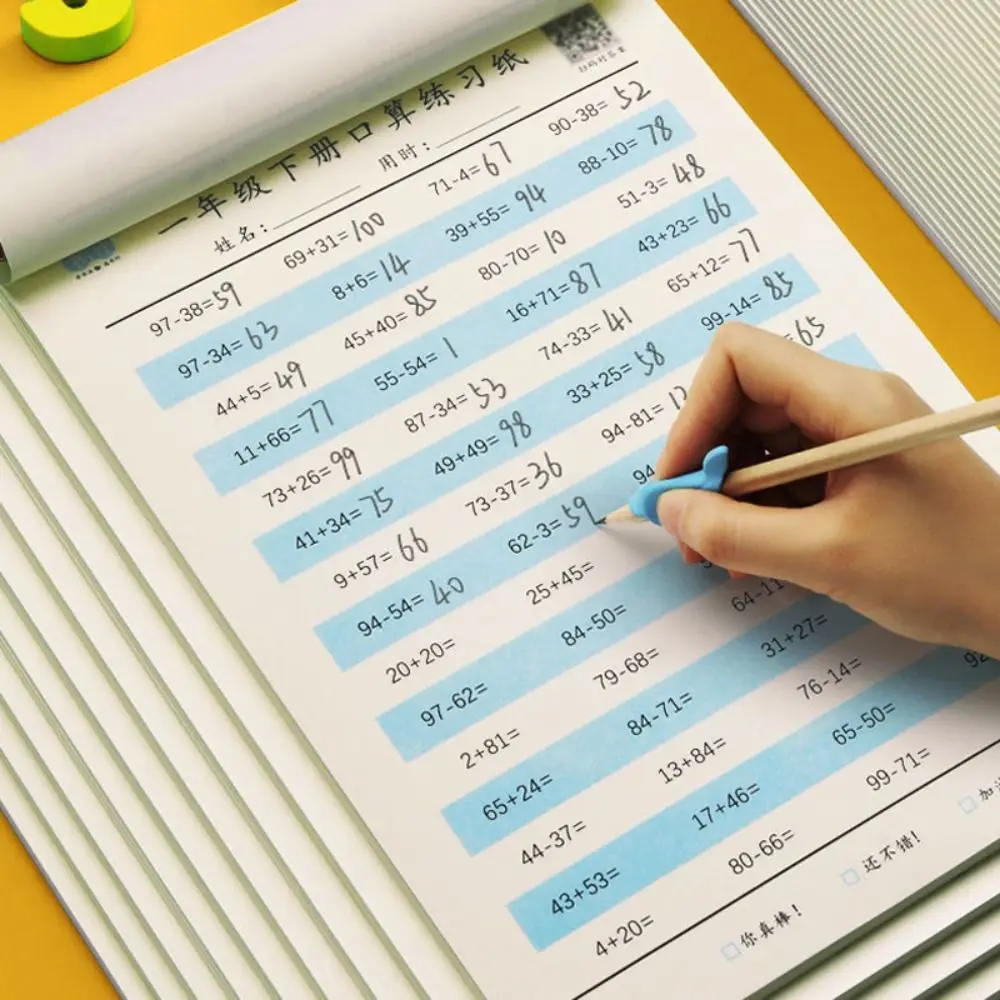 

Handwritten Learning Quick Calculation Mathematics Workbook Arithmetic Exercise Book Math Exercise Book Math Training Books