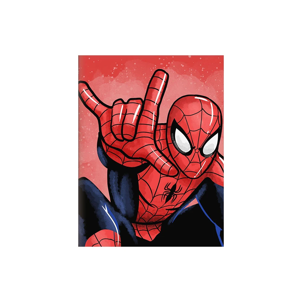 

MINISO Постер Marvel Холст Человек-паук Железный человек Капитан Америка