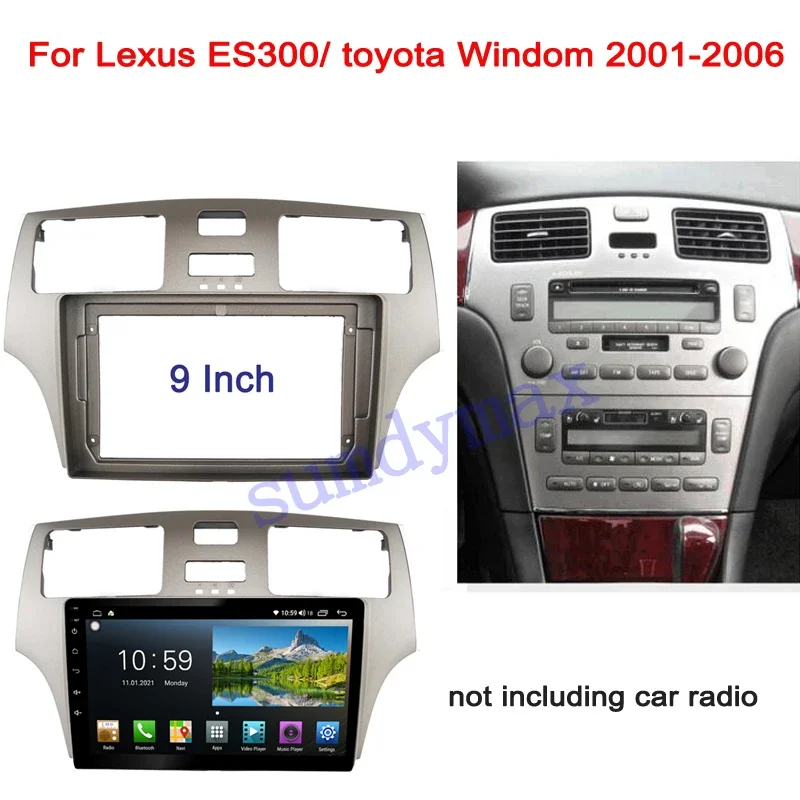 9-дюймовый автомобильный адаптер DVD для Android рамка Toyota Windom Lexus ES300 2Din большой экран